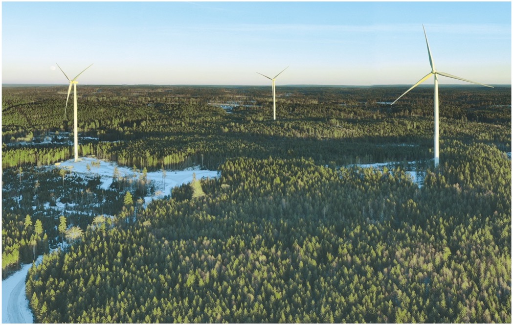 Wind park LAXÅ, Schweden